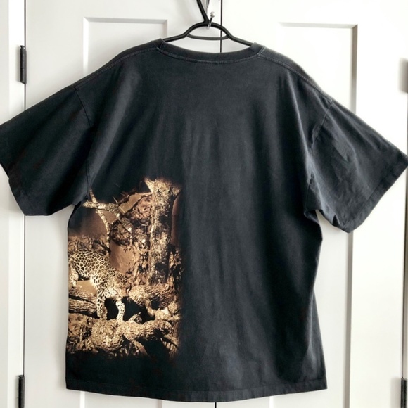 Rock Chang, Y2K, Rhinestone, Mens, Wild Cat, T Shirt, Double Sided Print, XXL - Picture 2 of 16